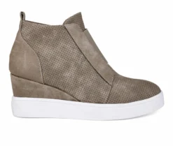 Women's Journee Collection Clara Wedge Sneakers