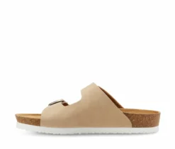 Women's Eastland Cambridge Double Strap & Buckle Slide Footbed Sandals -Fashion Shoes Shop 140936 300388 3